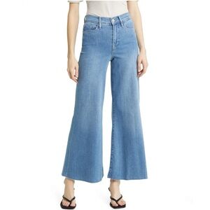 NWOT FRAME Palazzo Crop in Jonah Blue Jeans Denim 28